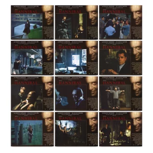 Hannibal (2001) Set of British Front of House Cards [x12]