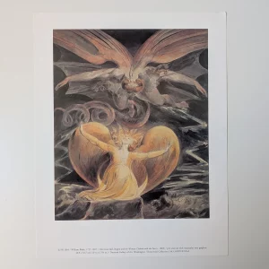 The Great Red Dragon and the Woman Clothed with the Sun (by William Blake) [Art Print]