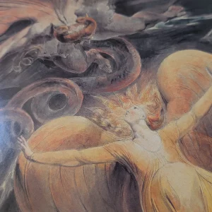The Great Red Dragon and the Woman Clothed with the Sun (by William Blake) [Art Print]
