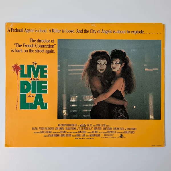 To Live and Die in L.A. (1985) British Front of House Card G To Live and Die in L.A. (1985) British Front of House Card