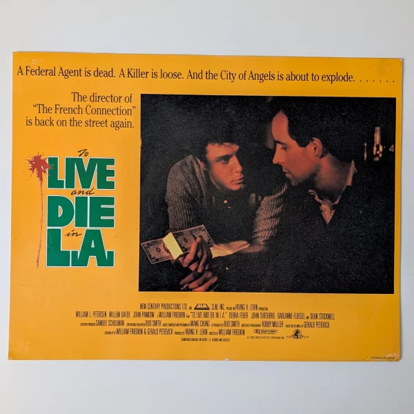 To Live and Die in L.A. (1985) British Front of House Card H To Live and Die in L.A. (1985) British Front of House Card